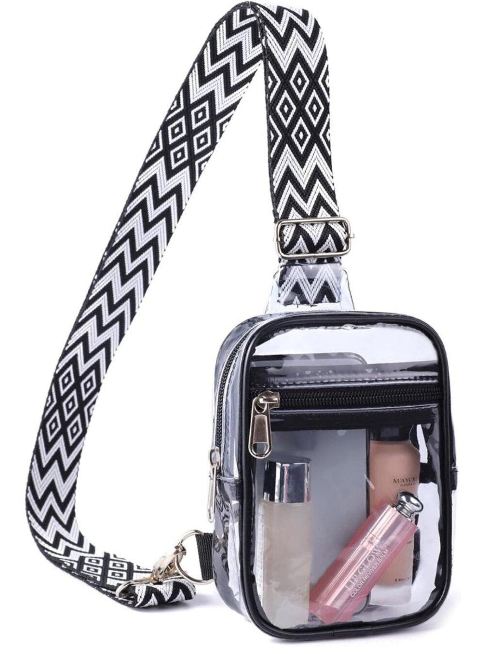 Clear Sling Bag - Stadium Approved, Perfect for Concerts & Sports Events